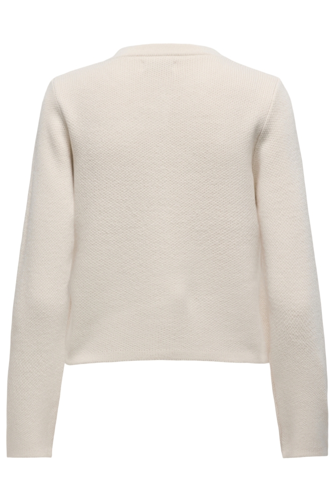 Jacqueline de Yong beige dames vest | Achteraanzicht