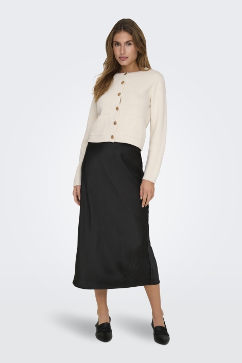 Jacqueline de Yong beige dames vest | Model