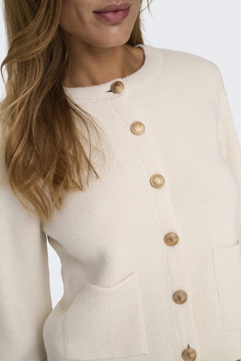 Jacqueline de Yong beige dames vest | Unique Selling Point