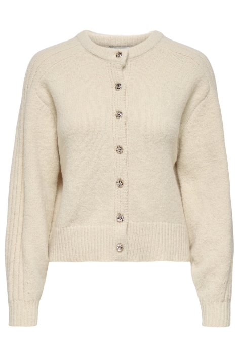 Jacqueline de Yong beige dames vest | Vooraanzicht