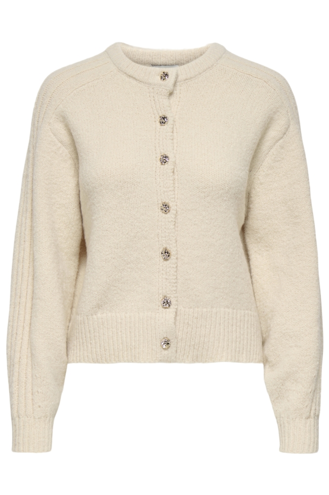 Jacqueline de Yong beige dames vest | Vooraanzicht