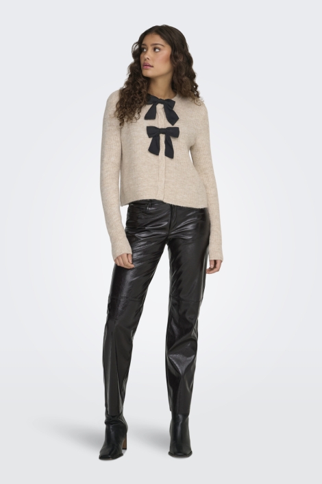 Jacqueline de Yong beige dames vest | Model