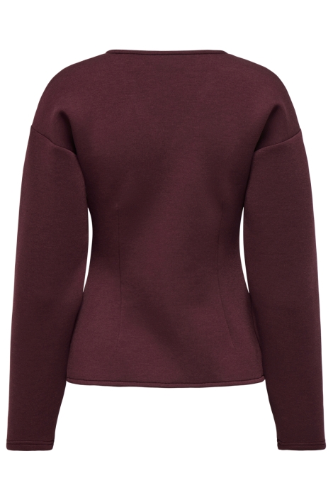 Only bordeaux dames vest | Achteraanzicht