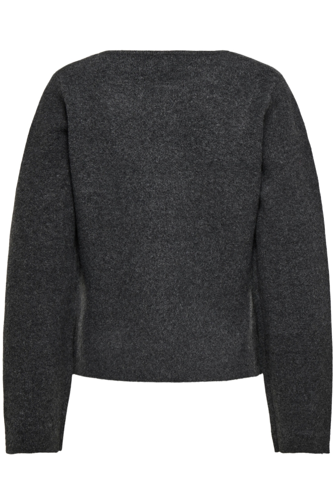 Only grijze dames vest | Achteraanzicht