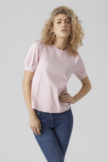 Vero Moda awkerry 2/4 o-neck top noos Roze
