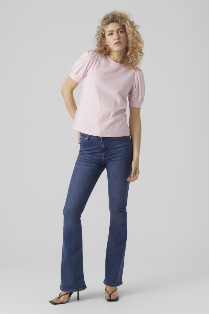 Vero Moda roze dames t-shirt | Model