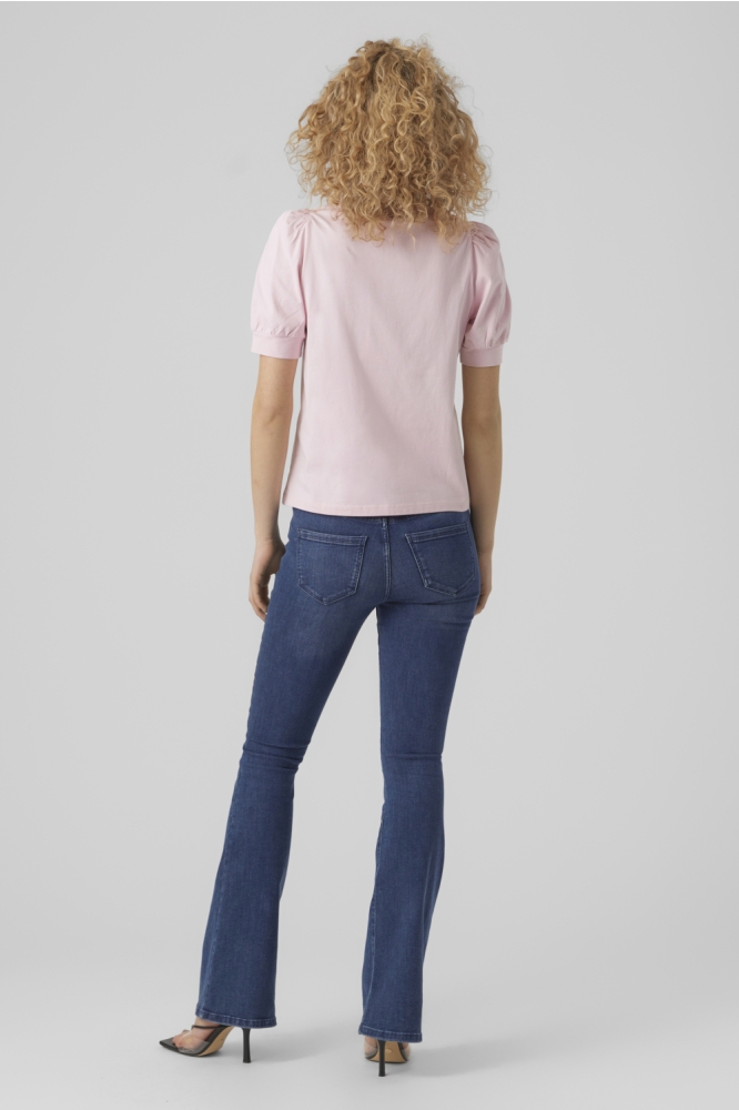 Vero Moda roze dames t-shirt | Model