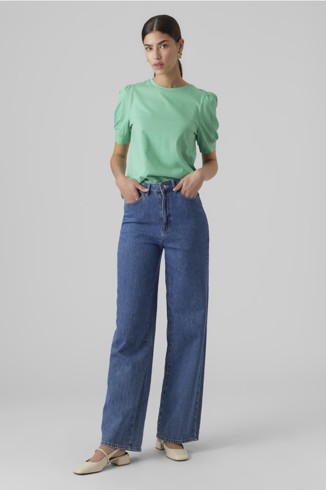 Vero Moda groene dames t-shirt | Model