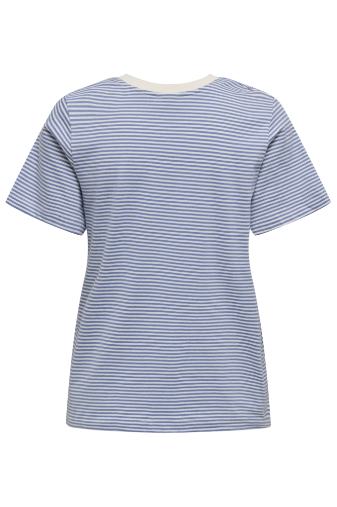 Jacqueline de Yong blauwe dames t-shirt | Achteraanzicht
