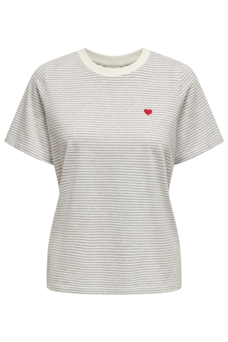 Jacqueline de Yong witte dames t-shirt | Vooraanzicht