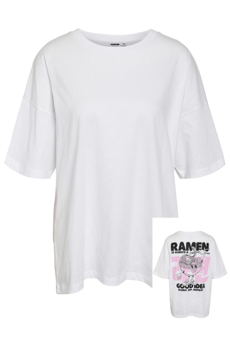 Noisy may witte dames t-shirt | Vooraanzicht