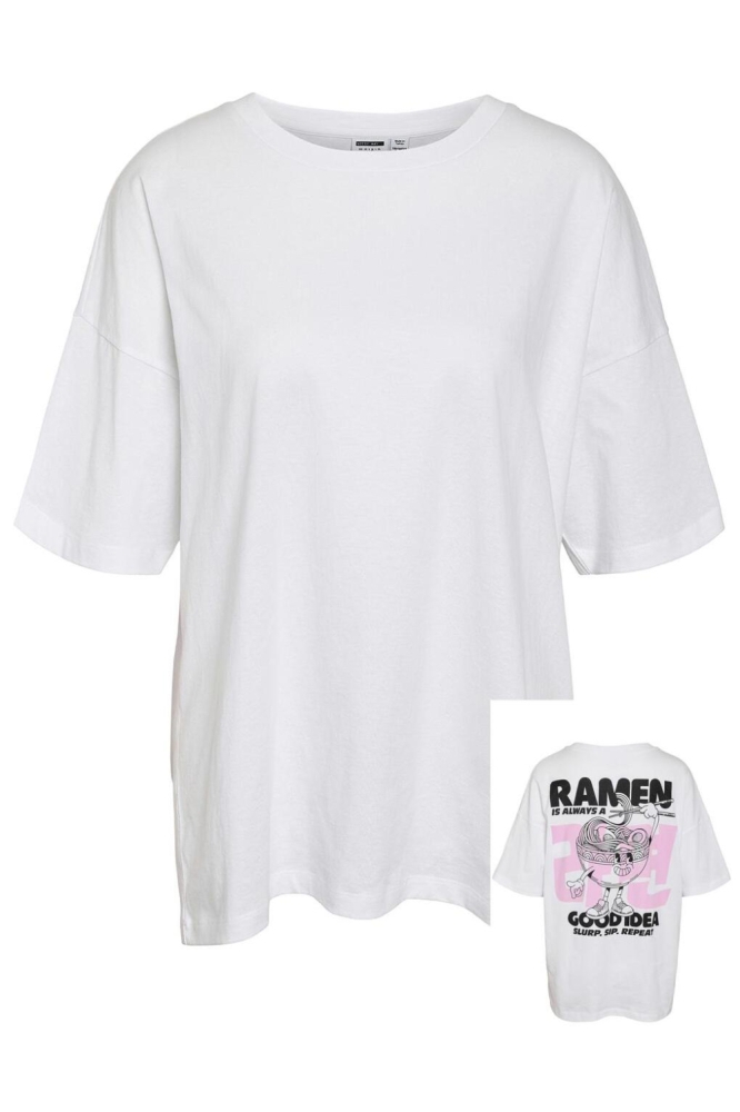 Noisy may witte dames t-shirt | Vooraanzicht