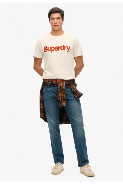 Superdry beige heren t-shirt | Model