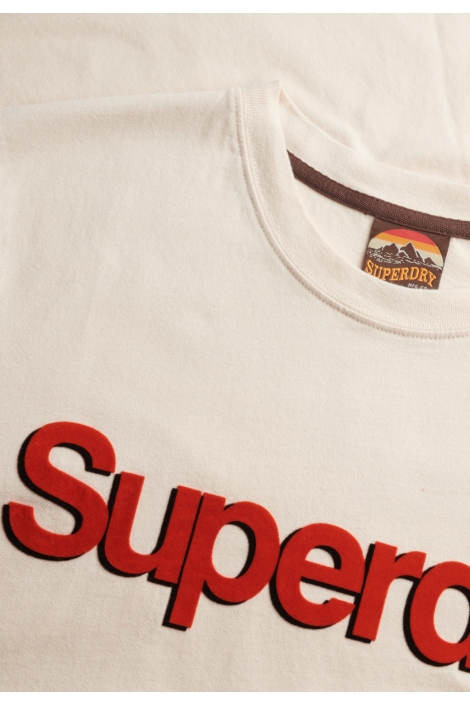 Superdry beige heren t-shirt | Kleurstaal