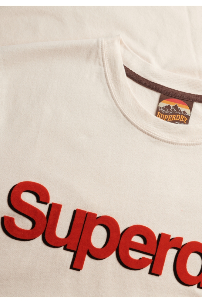 Superdry beige heren t-shirt | Kleurstaal