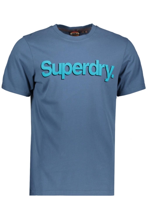 Superdry blauwe heren t-shirt | Vooraanzicht