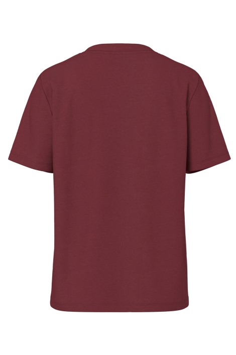 Pieces bordeaux dames t-shirt | Achteraanzicht
