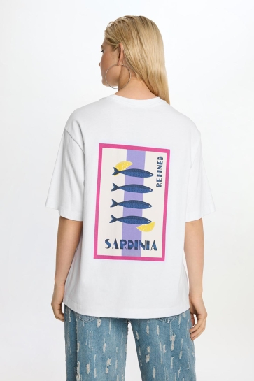 Refined Department T-shirt MAGGY R2506710807 001 WHITE