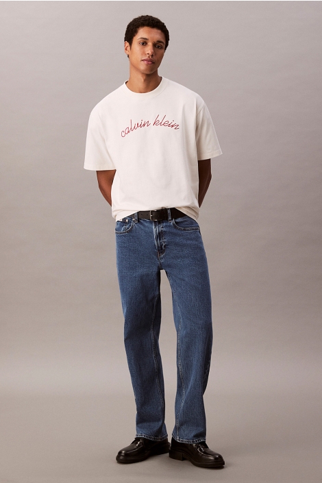 Calvin Klein beige heren t-shirt | Model