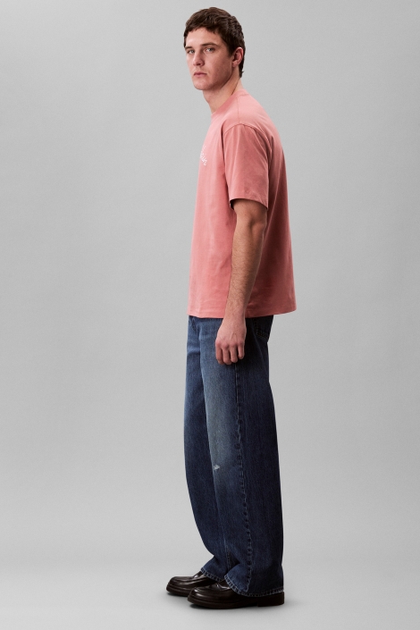 Calvin Klein oranje heren t-shirt | Model