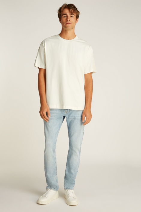 Calvin Klein beige heren t-shirt | Model