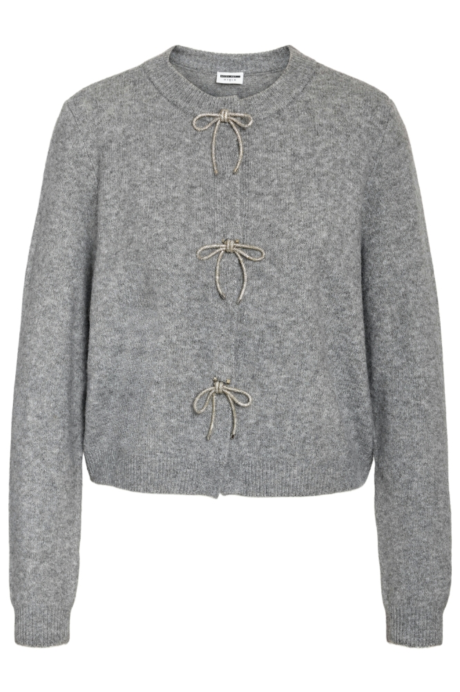 Noisy may grijze dames vest | Vooraanzicht