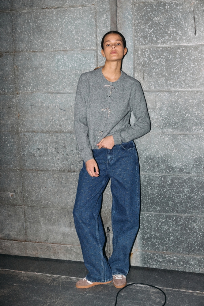 Noisy may grijze dames vest | Model