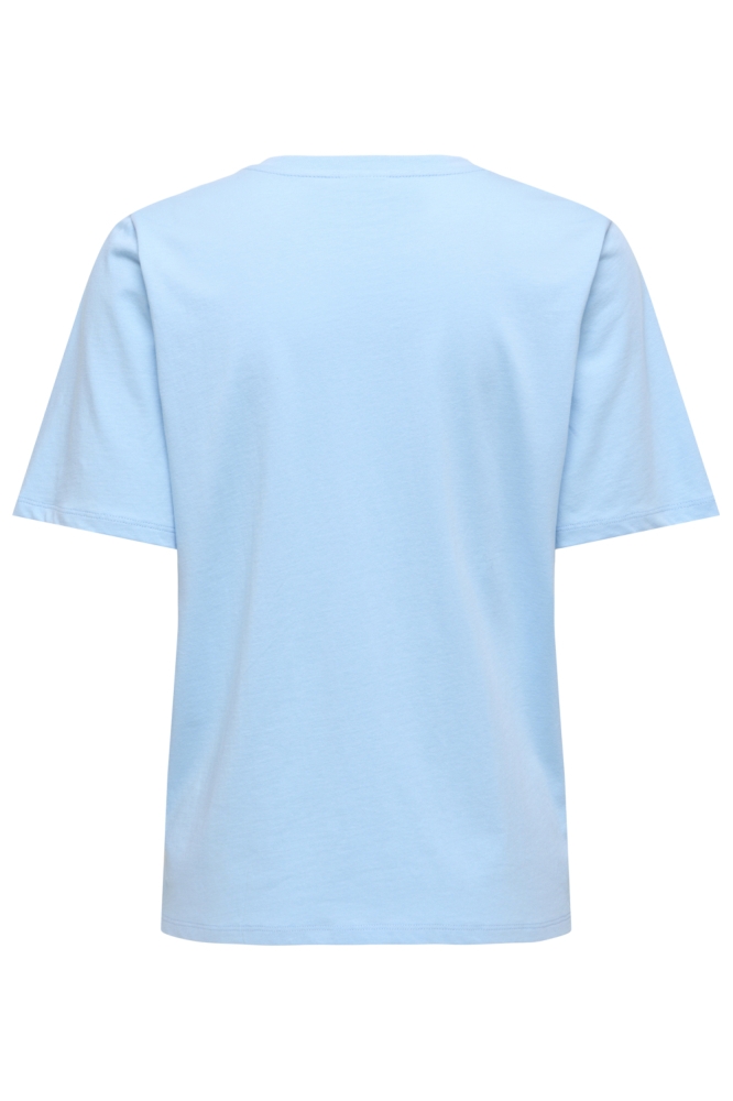 Jacqueline de Yong blauwe dames t-shirt | Achteraanzicht