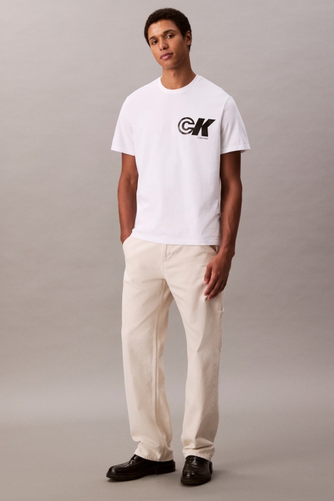 Calvin Klein witte heren t-shirt | Model