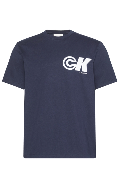Calvin Klein blauwe heren t-shirt | Vooraanzicht