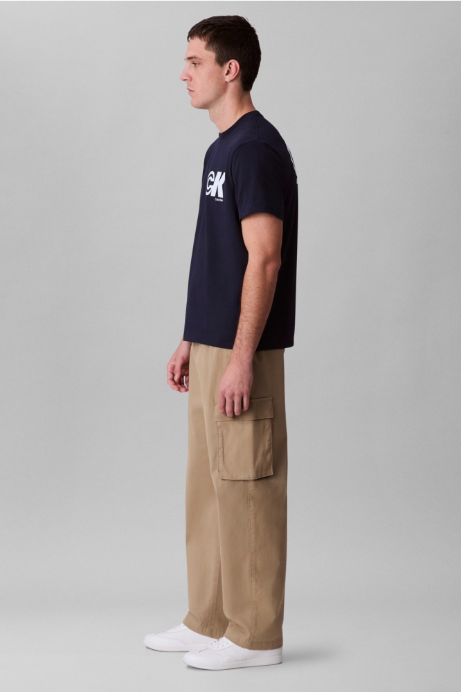 Calvin Klein blauwe heren t-shirt | Model