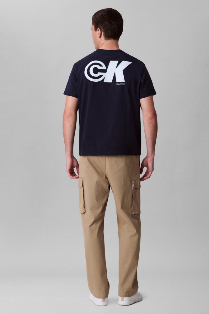 Calvin Klein blauwe heren t-shirt | Model
