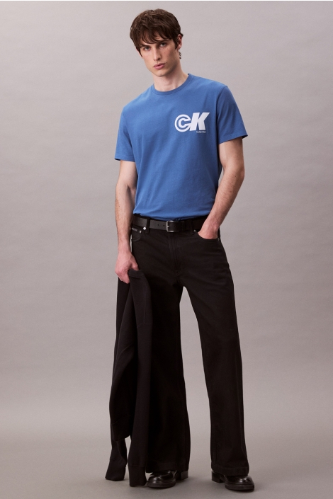 Calvin Klein blauwe heren t-shirt | Model