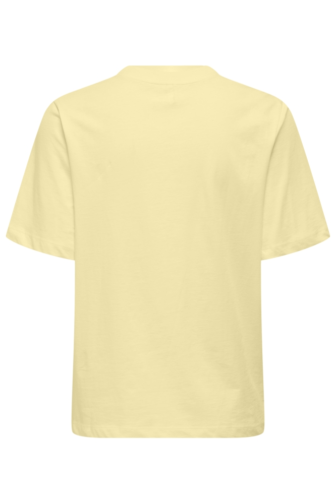 Only gele dames t-shirt | Achteraanzicht