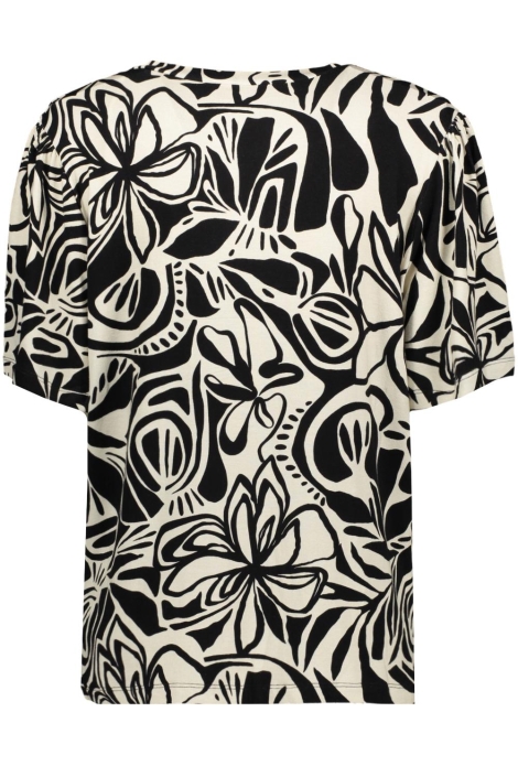 Geisha zwarte dames t-shirt | Achteraanzicht