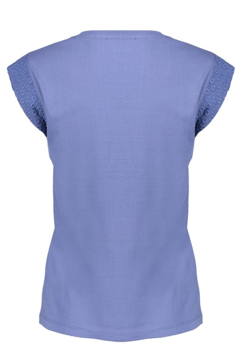 Geisha blauwe dames t-shirt | Achteraanzicht