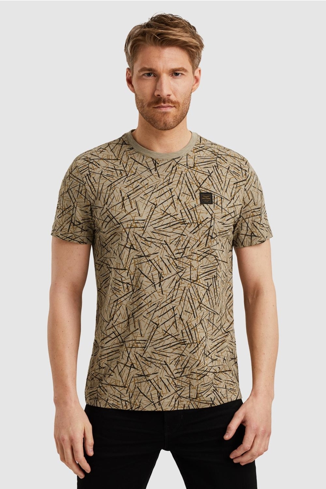 PME legend groene heren t-shirt | Model vooraanzicht