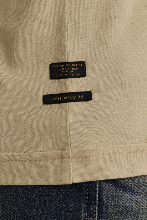 PME legend beige heren t-shirt | Kleurstaal