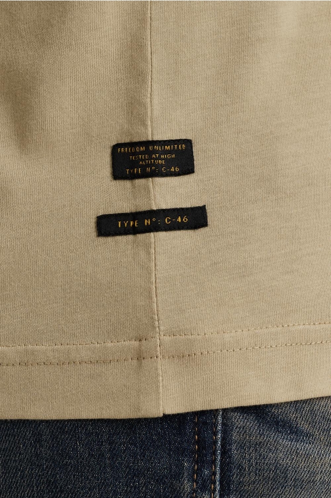 PME legend beige heren t-shirt | Kleurstaal