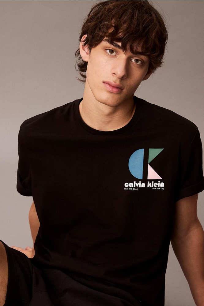 Calvin Klein zwarte heren t-shirt | Kleurstaal