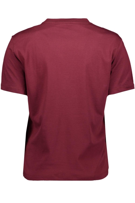 Calvin Klein bordeaux dames t-shirt | Achteraanzicht