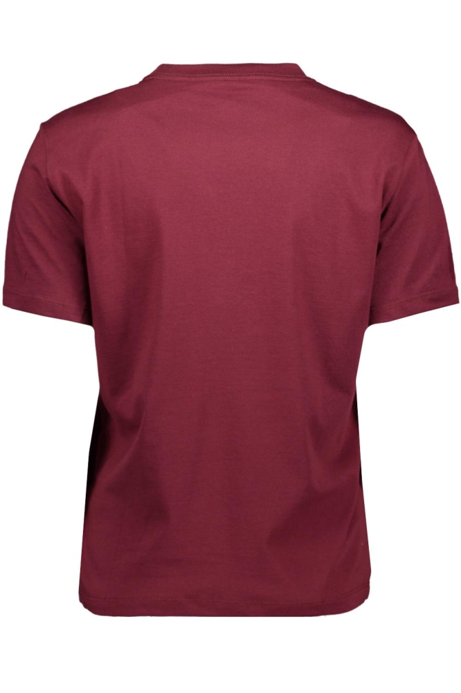 Calvin Klein bordeaux dames t-shirt | Achteraanzicht