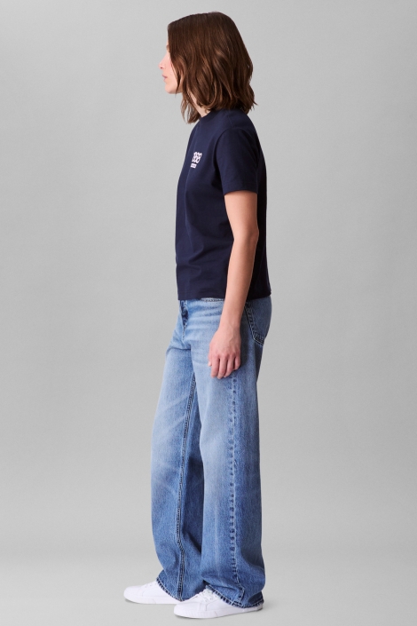 Calvin Klein blauwe dames t-shirt | Model