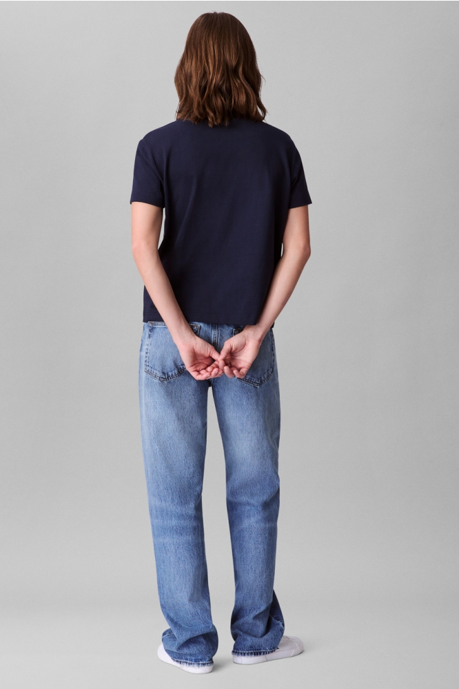 Calvin Klein blauwe dames t-shirt | Model