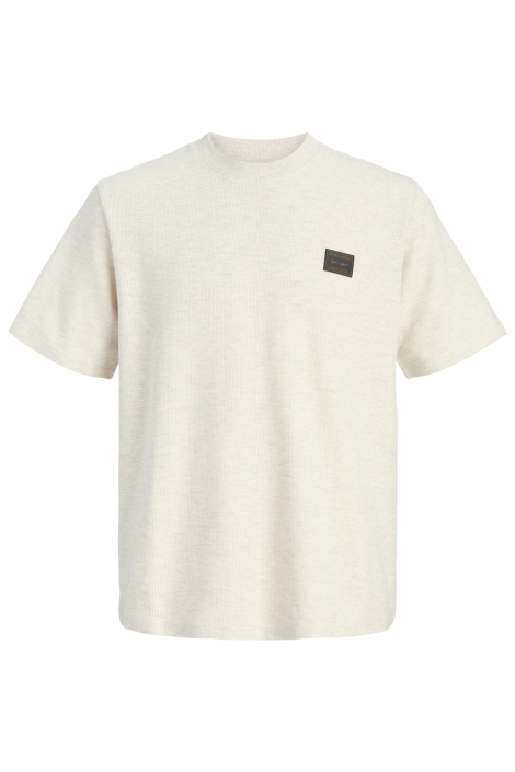 Jack & Jones beige heren t-shirt | Vooraanzicht