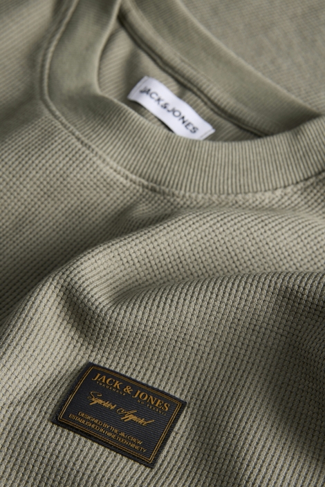 Jack & Jones groene heren t-shirt | Close up