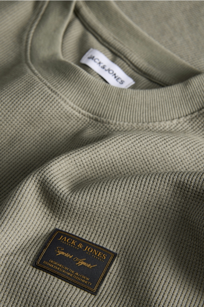 Jack & Jones groene heren t-shirt | Close up