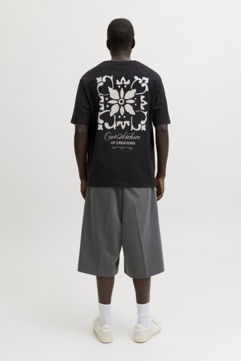 Jack & Jones zwarte heren t-shirt | Model