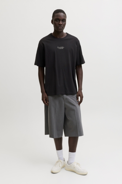 Jack & Jones zwarte heren t-shirt | Model