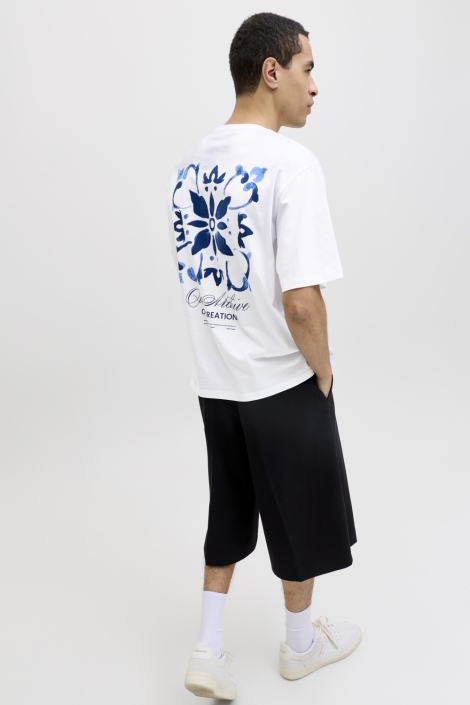 Jack & Jones witte heren t-shirt | Model